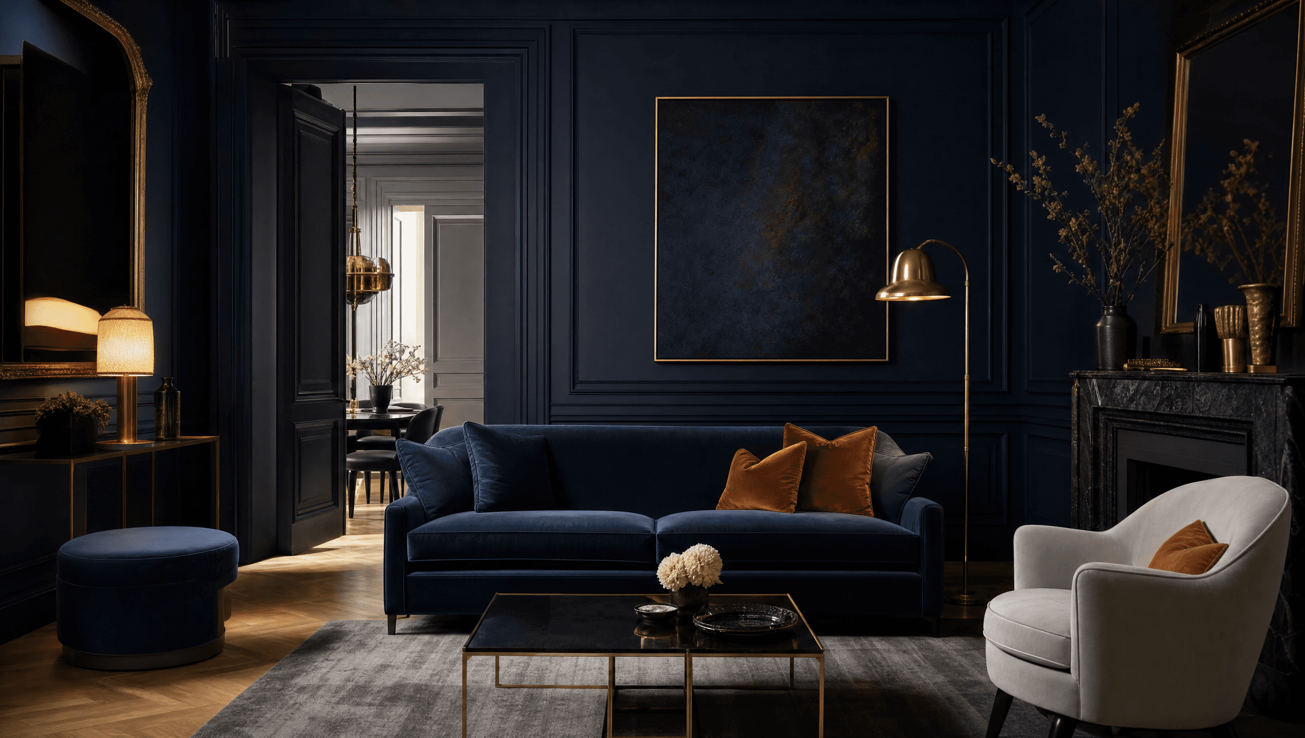 Bleu nuit en déco : palette, ambiances et 9 idées pour un intérieur sophistiqué
